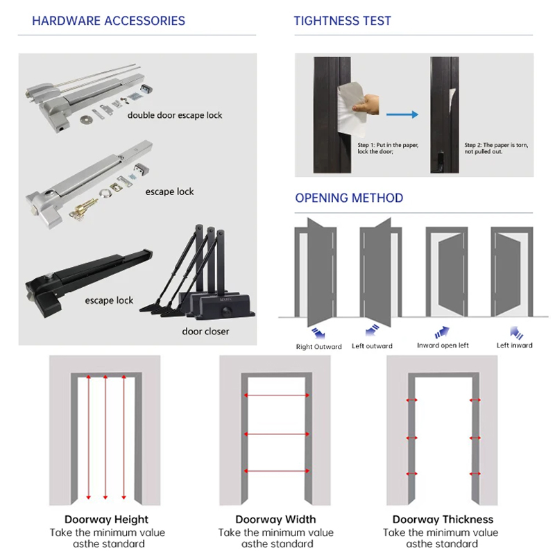 EEHE Storefront Door Modern Heavy Duty Aluminum Energy Efficient Slim Frame Tinted Glass Commercial Door For Durable Design