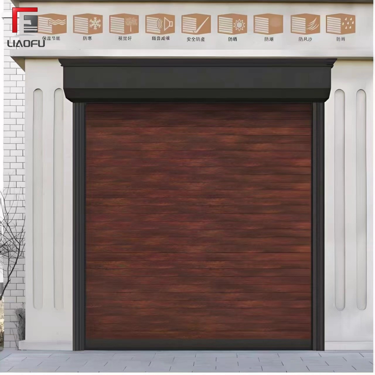 Modern Customized Aluminum Roller Shutter Door For Commercial Shop Front Outdoor Wind Resistant Energy Saving Motor