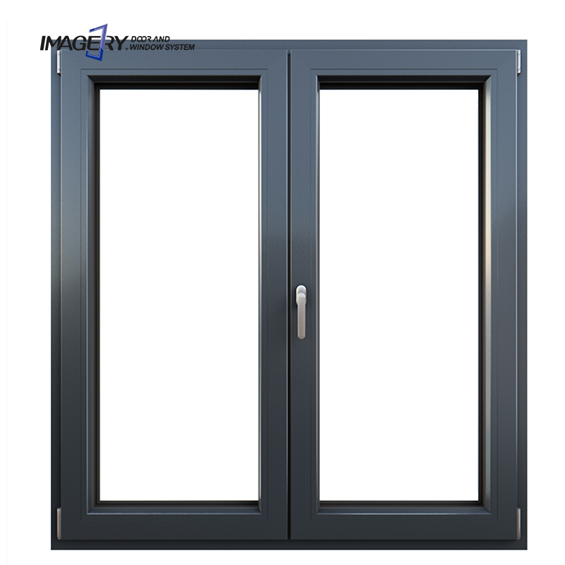 Imagery Swing Opening Aluminium Profile Doors and windows Double Glass Casement Window Garden Glass