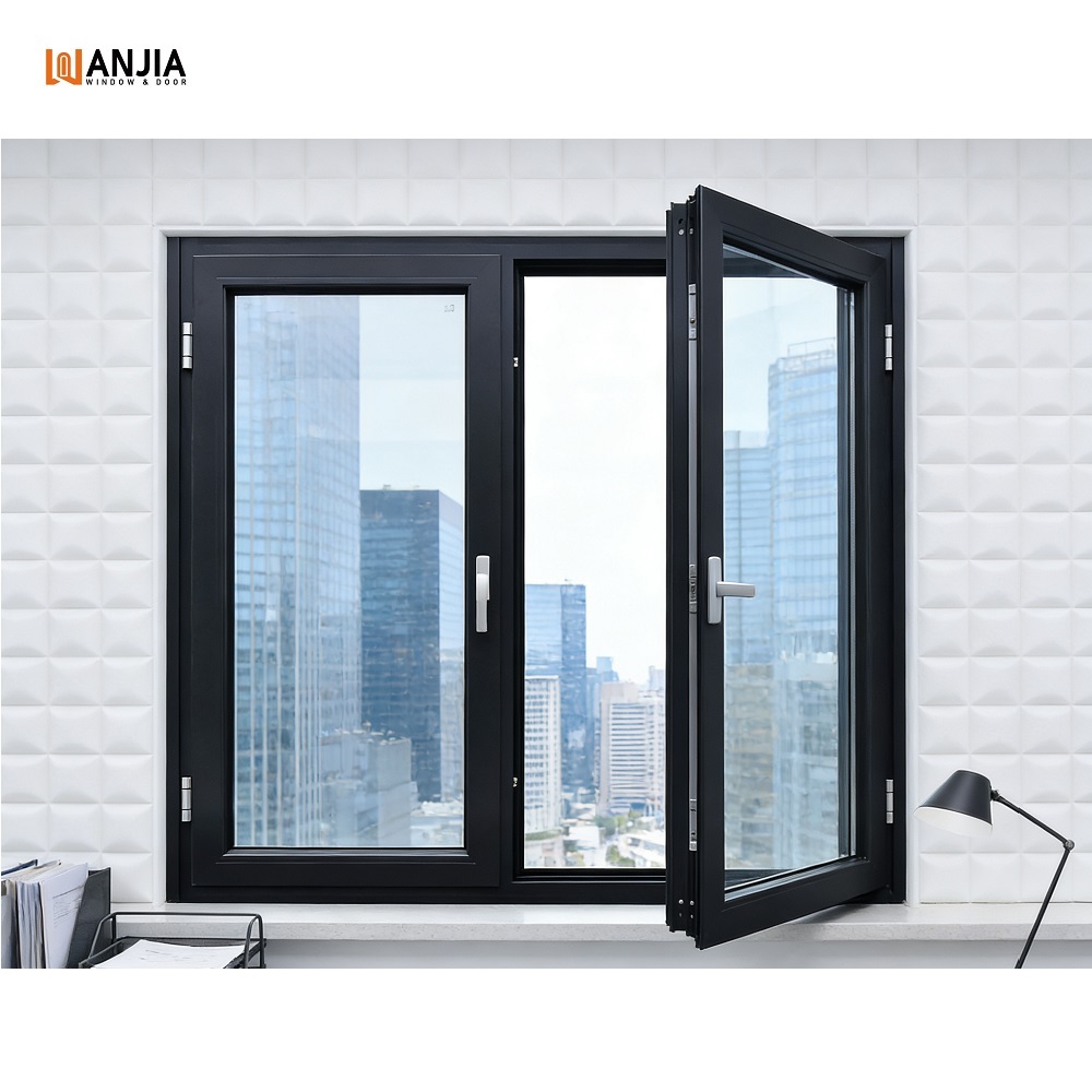 NFRC Soundproof Double Glazed Insulated Aluminium Glass Casement windows Design Impact Energy Efficiency Aluminum Window