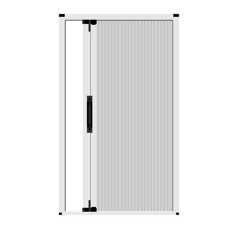 Dedimank Modern Aluminum Frame Retractable Roll-Up Door Stainless Steel Mesh Anti-Tear Insect Resistant Easy Installation Custom