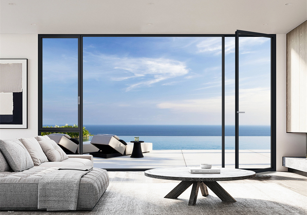Overseas project case rendering with aluminum doors and windows 1