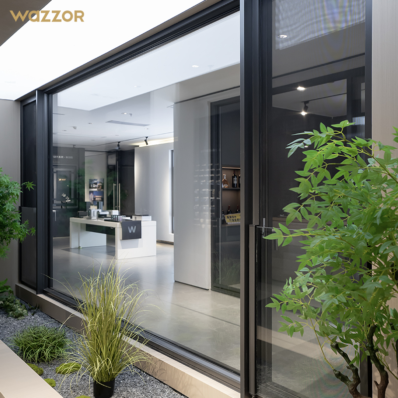 Wazzor Customizable New Style Villa Professional Design Double Glazed Window Aluminium Casement Windows With Screen