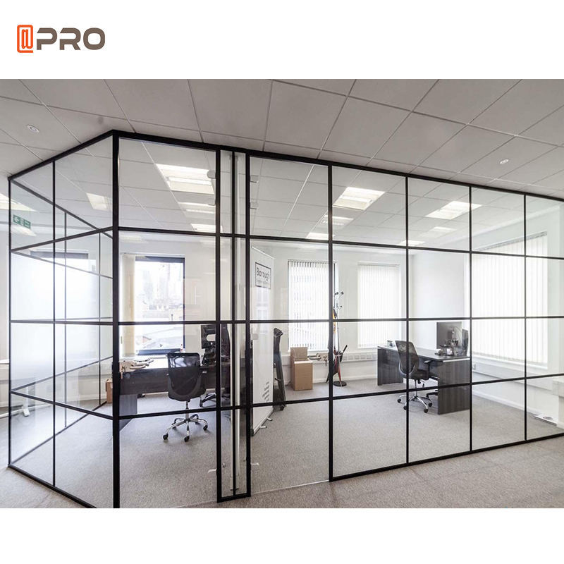 Custom Modern Glass Office Glass Partition New Mobile Aluminium Glass Partition For Office