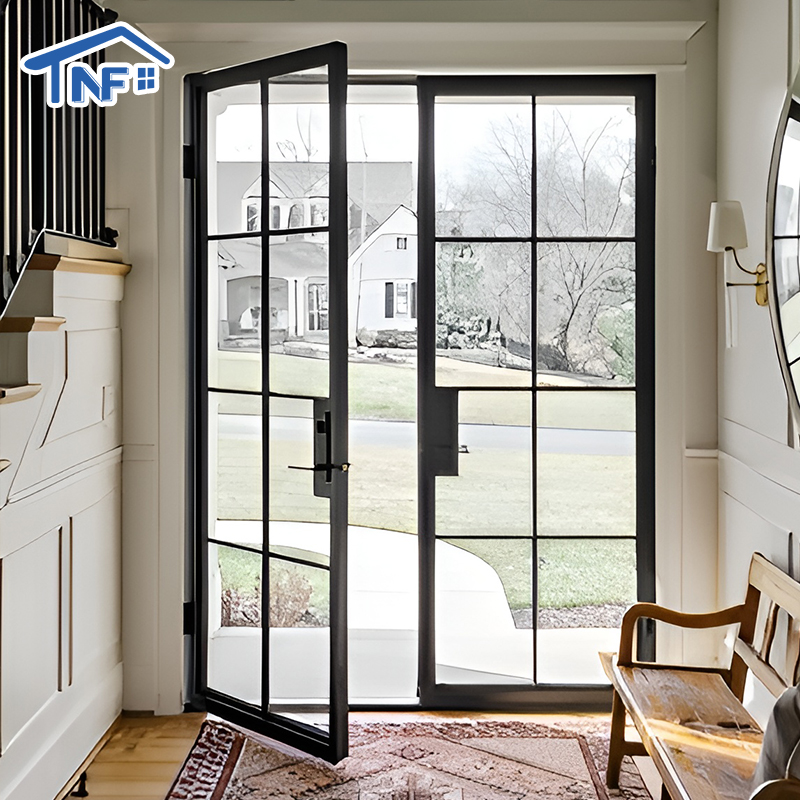USA Modern Design NRRC Aluminum Kitchen Swing French Door Finished Alloy Surface For Villa Application Best Price