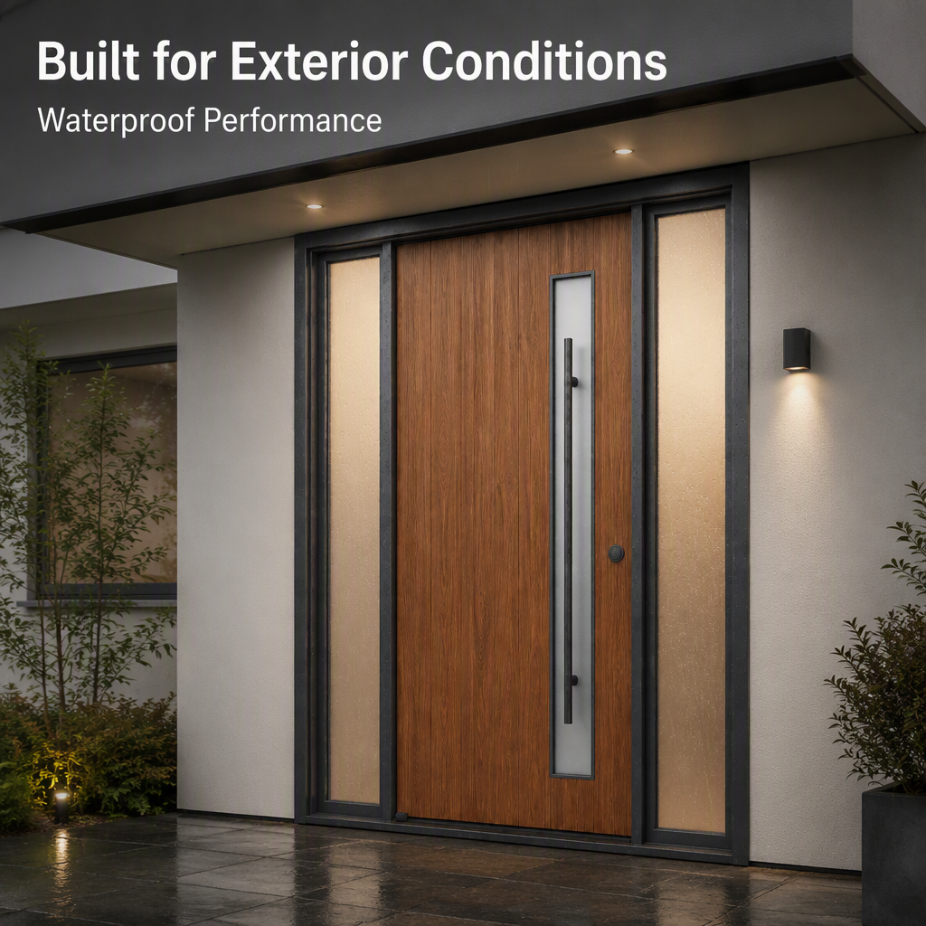 CE Certified Aluminum Clad Wood Pivot Door Solid Core Thermal Break Exterior Entry Door for Modern Villa
