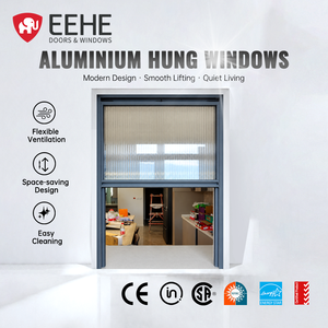 Vertical Aluminum Sliding Single Hung Window