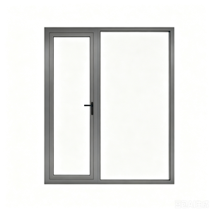 Easier Construction Aluminum Casement Doors Luxury Modern Style Double Glazed Inward/Outward or Awning Opening Glass Swing Door