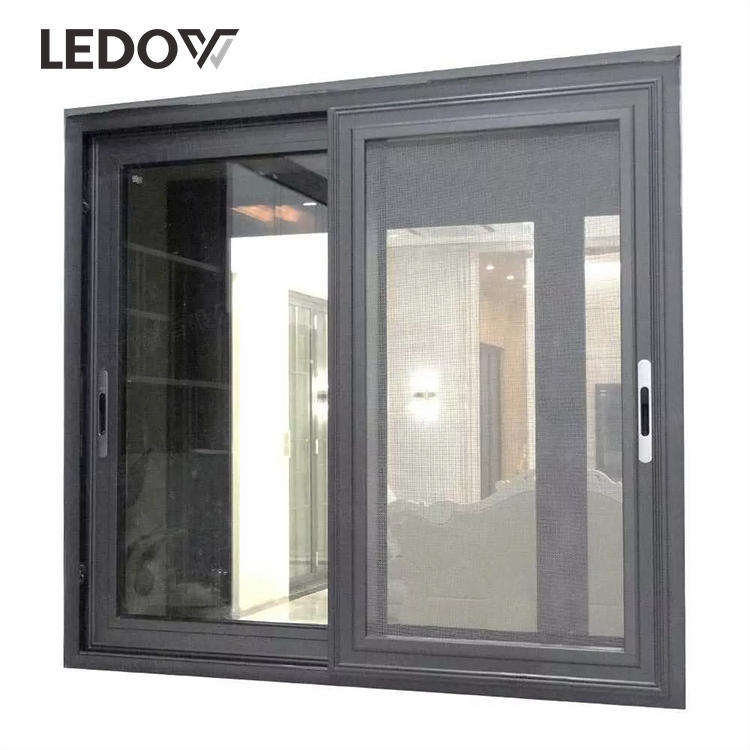 Waterproof Residential windows with Double Tempered Glass and Hot Broken Aluminum Frame Sliding System windows Bedroom Window