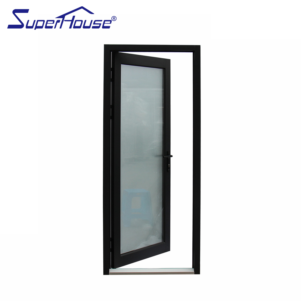 Superhouse Used Storm Doors Commercial Aluminum Storm Double Tempered Glass Swing Door