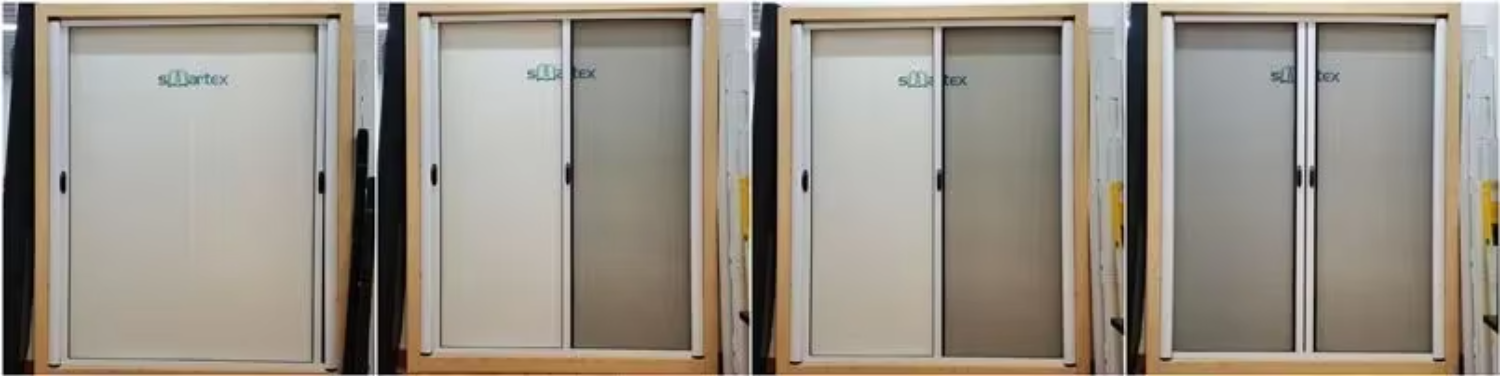 Diy Custom Size Retractable Pleated Insect Screen Door Fiberglass Mesh Door System Anti Mosquito Aluminum Roller Screen Door