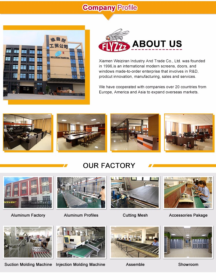 Wholesale Custom Modern Design Aluminum Alloy Screen Door