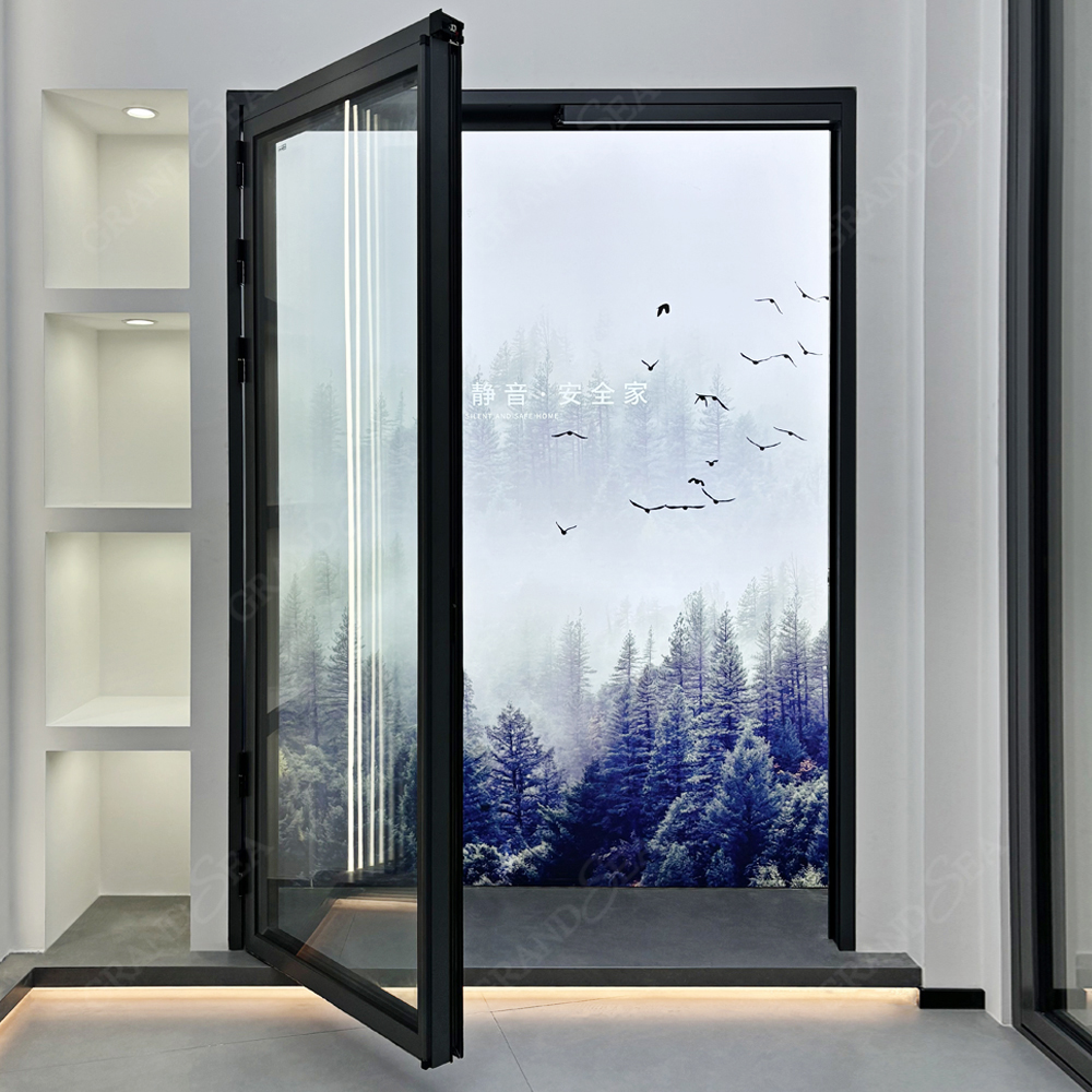Modern Multi-functional Stacked Double-glazed Aluminum Sliding Door PT/PD Door with Both Swing and Sliding Opening Modes
