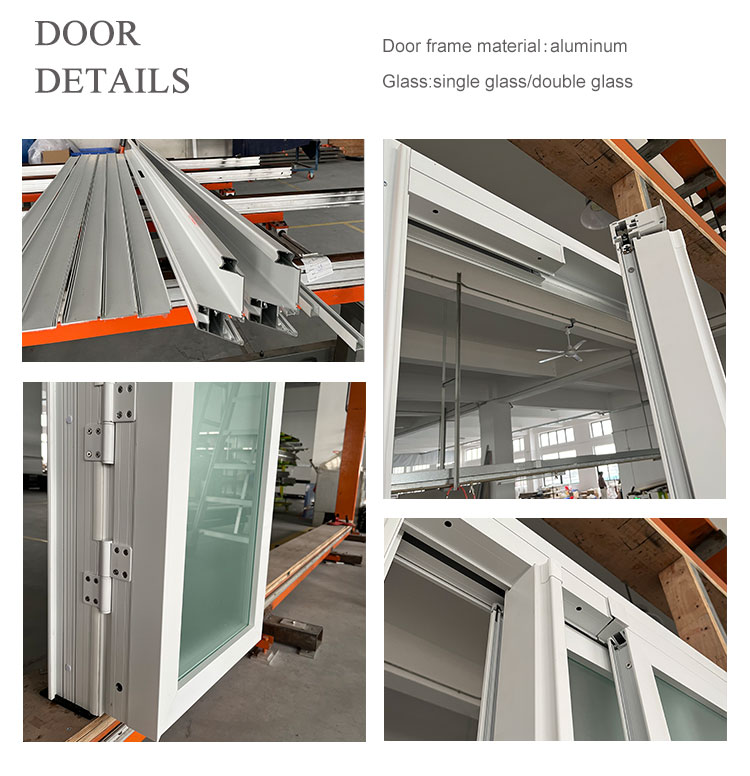 HDSAFE Sliding and Swing Pt Door Interior Exterior Folding Swing Sliding Doors Bathroom House Kitchen Glass Pt Door Aluminum