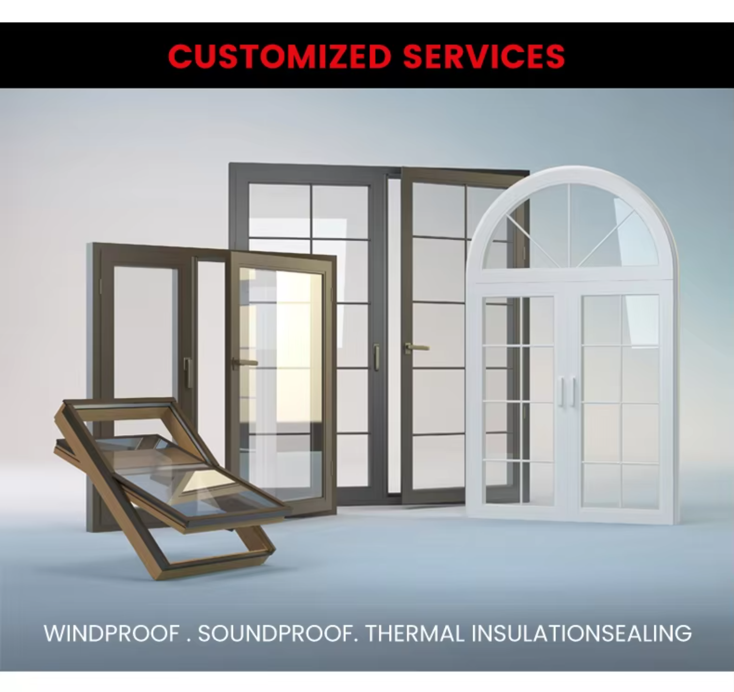 Complete Aluminum Window Door System | Exterior Whole House Glazing Solution 5 Year Warranty for Residential Projects Architects