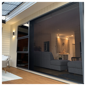 Retractable Anti-Insect Pleated Mesh Screen Door