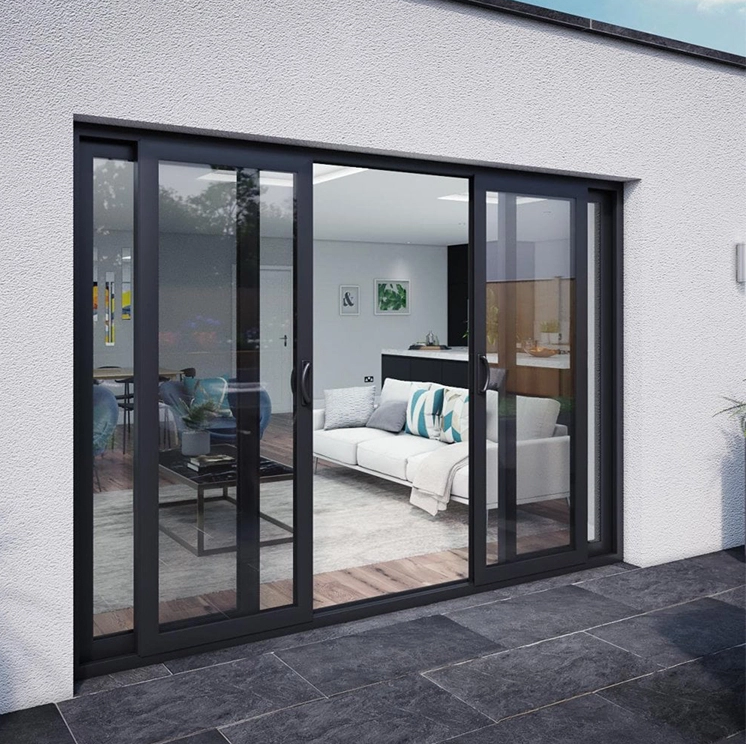 Best-selling Aluminium Alloy Double Glass Interior Sliding Pocket Doors Sliding Doors Supplier