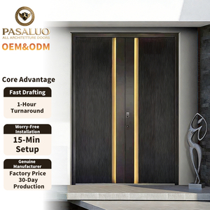 Secure Composite Aluminum Villa Front Entry Doors