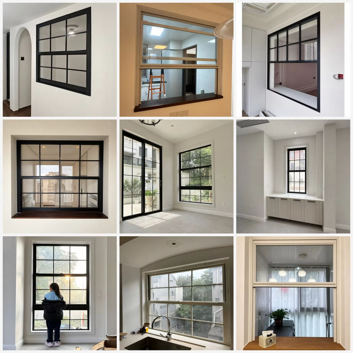 Factory Direct Frosted Double Hung Window Double Tempered Glass Privacy EPDM Sealed AS2047 CE NFRC Bathroom