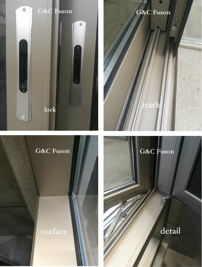 Fuson High Quality Aluminum Sliding Window With a Fixed Best and Sliding Bottom Skylight Blinds Motorized Skylight Roof Window