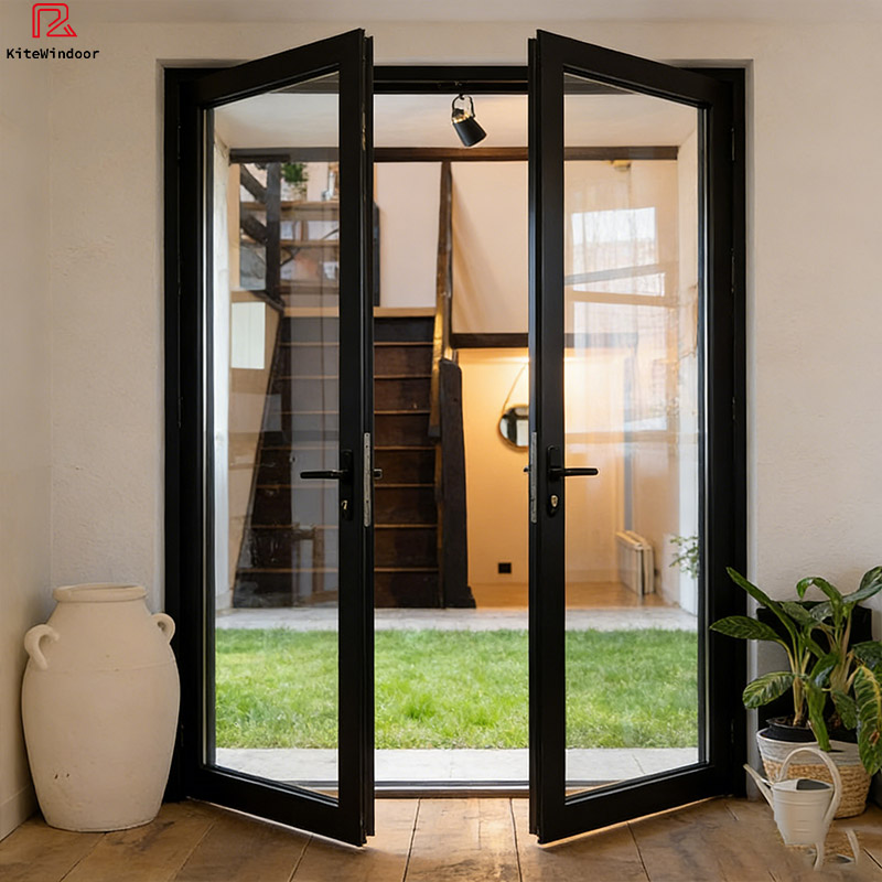 Modern Interior Shop Partition Aluminum Alloy Tempered Glass Doors for Bathroom Villa Balcony Dining Kitchen Thermal Insulation