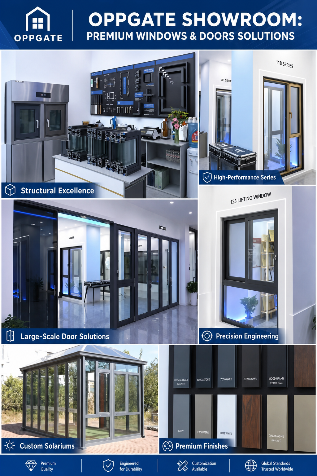 CE Certified Aluminum Clad Wood Pivot Door Solid Core Thermal Break Exterior Entry Door for Modern Villa