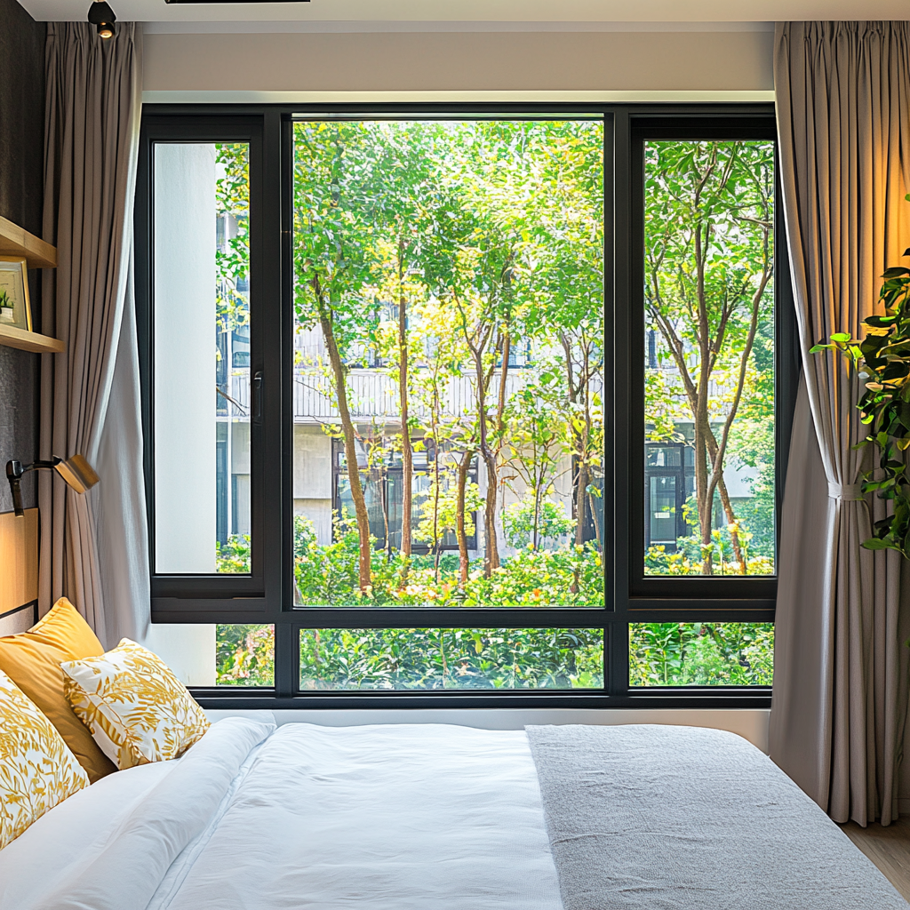 Modern Design Heavy Duty Aluminum Awning Windows Energy Efficient Thermal Break Double Glazed Argon Filled Glass System Outdoor