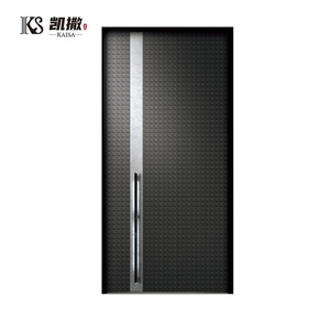 European Standard Luxury Hurricane Impact Single Front Doors Anti-theft Cast Aluminum House Door Metal Security Door