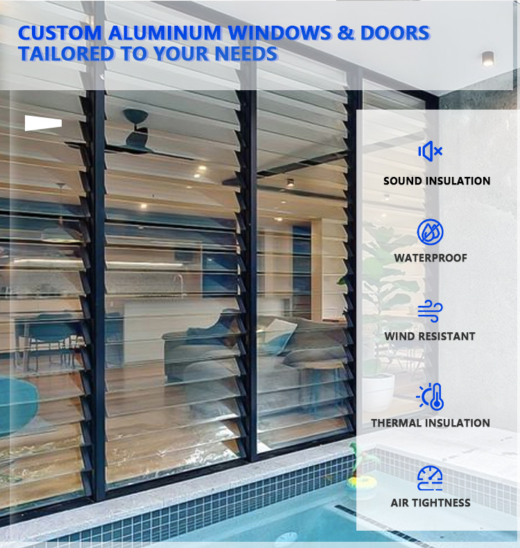 AMJ 80 Series Glass Louver Overview 3
