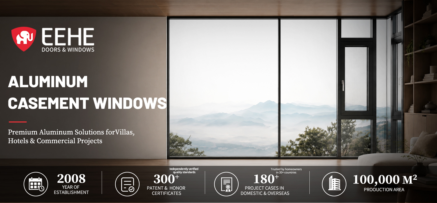 Aluminium Casement Window Header Banner