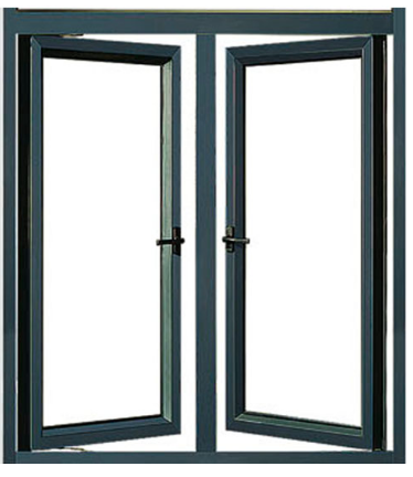 Luxury Australia Standard French Aluminum Casement Swing Window for House