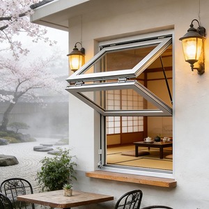 Commercial Vertical Bi-Folding Aluminum Glass Windows