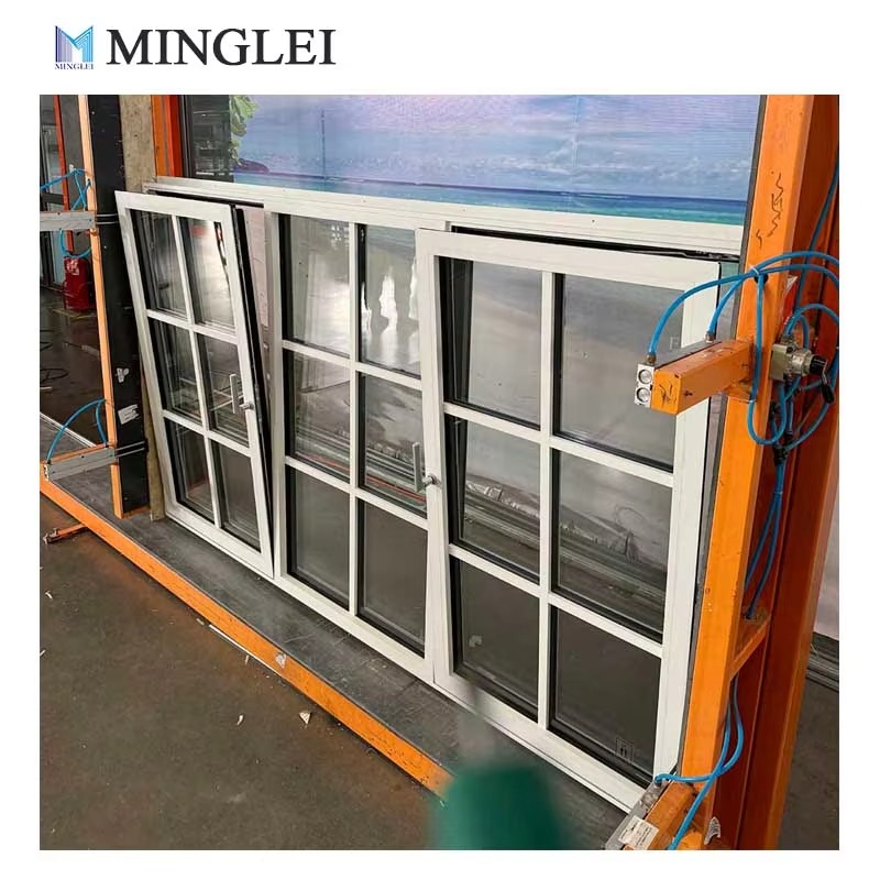 High Heat Insulation Energy Saving Black Aluminum Window Thin Profile Aluminium Windows and Doors Casement Windows for USA