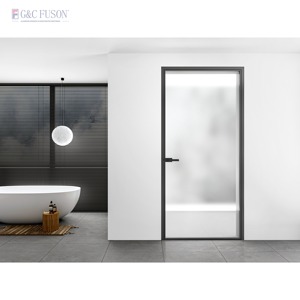 Fuson Soundproof Customized Casement Aluminium Glass Door