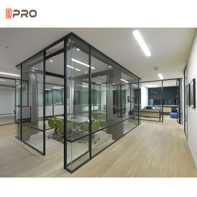Custom Modern Glass Office Glass Partition New Mobile Aluminium Glass Partition For Office